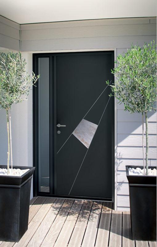 porte d'entrée aluminium confort menuiseries 65800 Orleix proche Tarbes